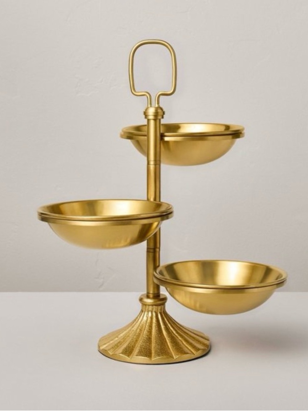 Brass Tiered Snack Serving
Bowls (3 Bowls) - Hearth & Hand™ with Magnolia - NWT